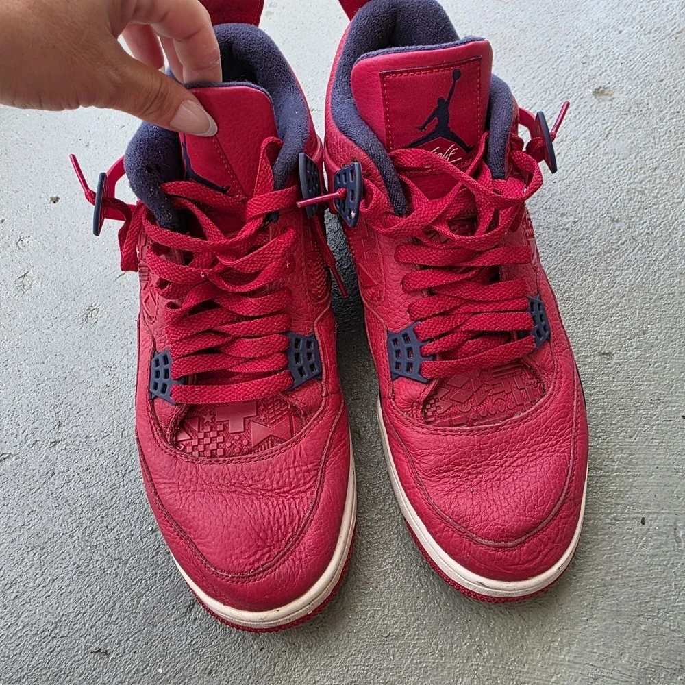 Nike Air Jordan 4 Retro SE FIBA size 11 CI1184-617 OG IV Independence Day Red - Picture 13 of 16